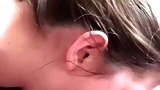 Faciale, Amatrice, Femme, Avale, Sperme Dans La Bouche