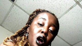 Ebony Solo Riding Dildo