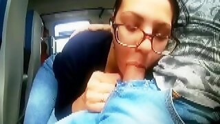 German Blowjob In Bus