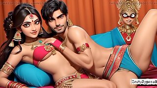 Young Indian woman explores intense hardcore adventure with aunt in wild Indian village orgy