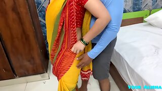 Indian housewife gets wild with her brother-in-law all night long..