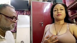 Desi Indian wife teases, kisses and plays with her sensual busty breasts in homemade video