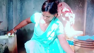Indian bride gets pounded by father-in-law while husband is away at work