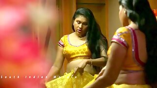 Shiny silk fantasy with a seductive aunty getting filled in satin