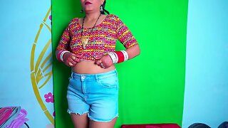 Sensual blowjob with cum in mouth by naughty Indian bhabhi on Karwachauth night