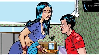 Savitha Bhabhi and the salesboy of bras: the very first scene of the iconic era of Savita Bhabhi