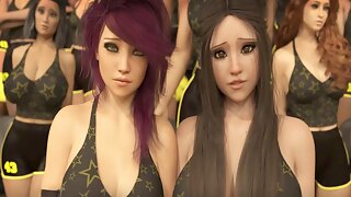 3D animated porn featuring Bangladeshi model MissKitty2K in a wild threeway fantasy