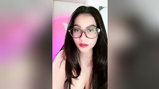 Woman Showing Off Her Sloppy Body In Front Of The Camera