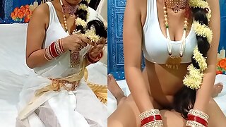 Tamil Bhabhis Pussy Fucked in White Saree