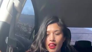 Beautiful amateur girl solo breathtaking scene