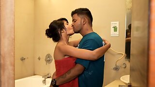 The Boy Caught the Girl in the Bathroom and Fucked Her
