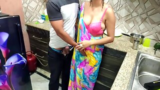 Hindi Sex - Indian Desi Bhabhi Fucked Hard By Her Devar First Time In Kitchen