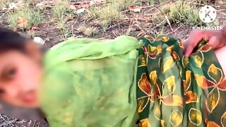 Village Bhabhi Fucked by Daver Outdoor in the Jungle