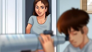 Summertime Saga My Neighbour Is a Hot Fucking Bitch Was Enjoys Her Pussy Getting Eaten by Her Stepson