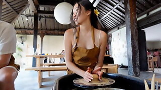 Luna Okko, Luna Asian, Romantique Couple Amateur, Voyage, Bali