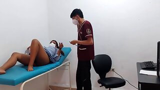 Kinky student gets playful in the doctors office