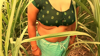 Sexy Bhabhi Fucked in the Sugar Cane Field, Indian Sex Video