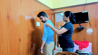 Hot Indian Desi Girls Ladies Tailor Was Measuring the Boy Seeing Shop Empty They Had Sex