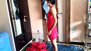 Shivani Trying Bikini First Time