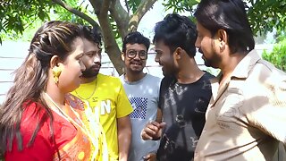 Desi Mallu Bhabhi Hardcore Different Position Of Sex With Four Local Desi Boys When She Was Alone At Home ( Gangbang )