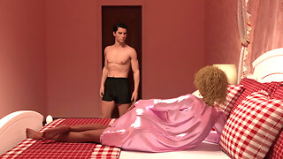 Cindy Surprised by Her Step Brothers Big Cock