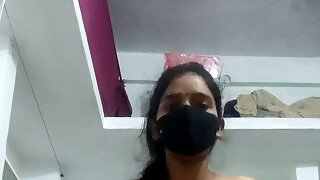 The Telugu Couple Enjoying Each Other in a Private Room in a Village in India, They Are a Very Romantic Couple While Meet L