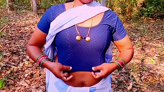 Stepmom and stepson screwing fucking in jungle .Telugu dirty talks.