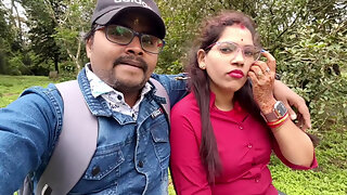 Indian Desi Girl Kissing Scenes and Boobs Press by Her Boyfriend in Forest