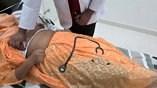 Indian doctor examines village auntys big natural titties