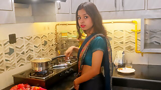 Indian Desi Husband Wife Hardcore Sex in the Kitchen