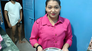 Indian Beautiful Huge Boobs Bhabhi Fucked in Kitchen with Devar