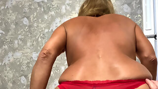 Gilf Creampie, Stepmom Creampie, Old And Young, Panties, Riding