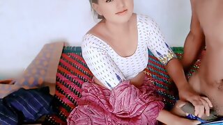 Hot desi beauty gets down with her bhabhi devar at home in the village