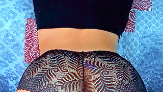 Brunette Filling Her Ass with Coconut Oil