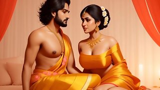 Torrid Indian Desi Bhabhi love rubdown Full Uncut Sensual Massage & Deep Romance