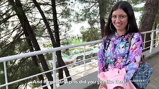 Katty West, Russian Street, Street Pick Up, Glasses, Blowjob