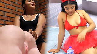 Indias, Parejas, Adolescente, Naturales, Juegos