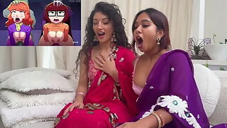 Petite Desis Miaz and Jasminx React to Cartoon Mystery Bang