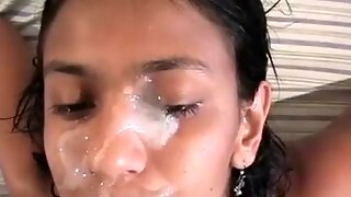 Бразильское, Сперма На Лице, Латинки, Маленькие Сиськи