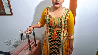 New Year Enjoy-huge Ass Stepsister Shared Room in Oyo with Her Stepborther, She Got Hard Fucked and Hot Orgasm