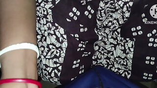 Lie Desi Bhabhi on the Table for Sex.