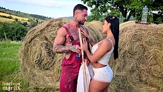 Latina Cuckold Fucks Her Farmer Outdoors Before Her Husband Arrives With Mariana Martix And Danner Mendez