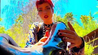 Mistress Boot Licking, Boots Solo, Boot Fetish, Hunter Boots, Femdom, Feet