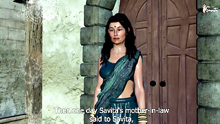 Busty Desi Housewife Savitas Secret Sex for Pregnancy with Fake Babaji