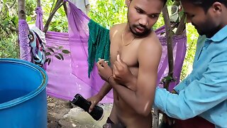 Indian Desi Treehouse Bathroom & Toy Fucking My Boyfriend - Gay Movie In Hindi