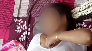 Hot Sexy Desi Wife in Wet White Blouse Pussy Creampie POV Fucking