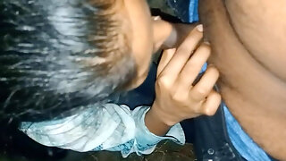 Night Blowjob in Deep Forest Where No One Comes