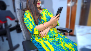 18+ Hot Indian Stepsister First Time Fucked Hard with Younger Stepbro on Chair, She Got Hot Cumshot on Hairy Pussy