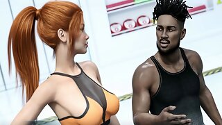 Wild anime hentai featuring Bangladeshi model Loveskysan69real in a video game scenario