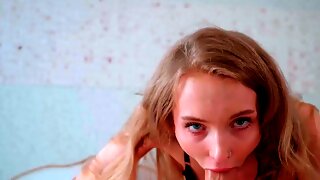 Blondine, Sperma Drinnen